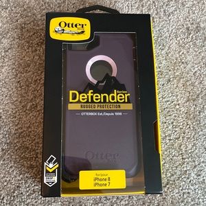 NWT Purple Otterbox Defender Case - for iphone 7 or iphone 8